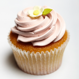 Yellow Strawberry Cupcake